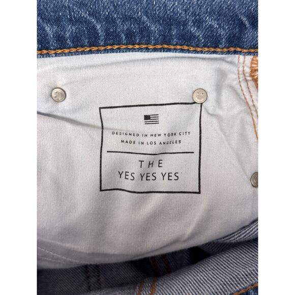 AYR Jeans 32 Womens The Yes Yes Yes Straight Leg Ripped Knee Denim - Picture 8 of 8